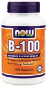 Picture of NOW Vitamin B-100 - 100 Caps